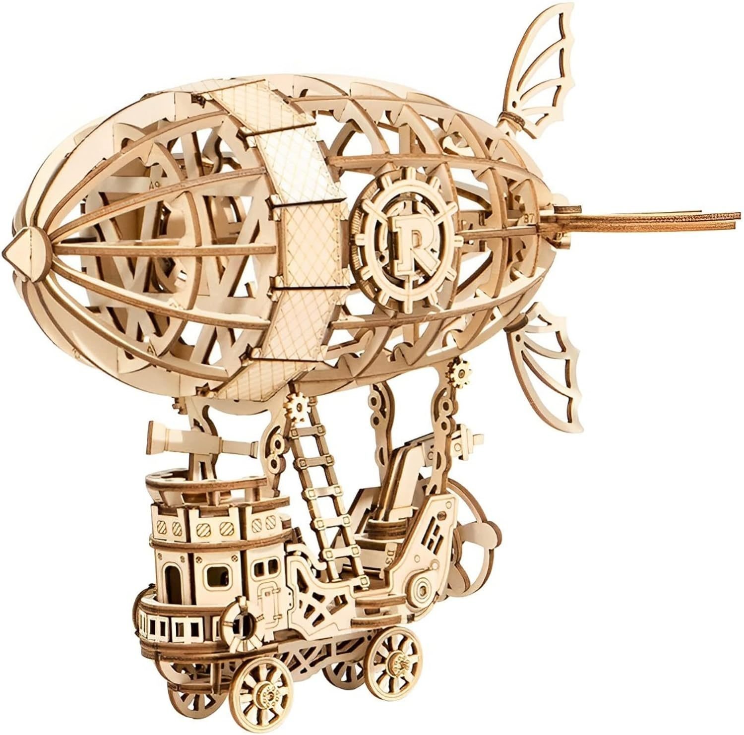 ROBOTIME Rolife 3d Wooden Puzzle Airship Woodcraft Construction Kit Model Kits For Kids, Teens And Adult TG407 - Image 2