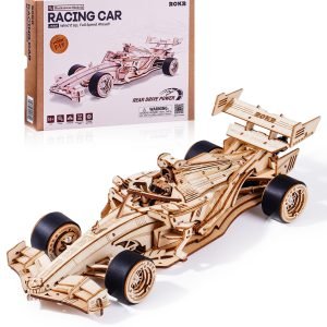 ROKR LK505 – 3D Holzpuzzle Rennwagen mit Mechanischem Motor