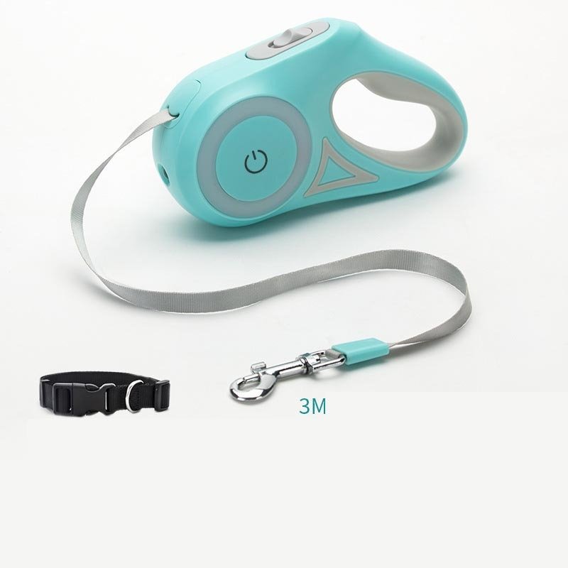 LED Retractable Dog Leash with Built-in Spotlight. for Small to Medium Dogs - Image 5