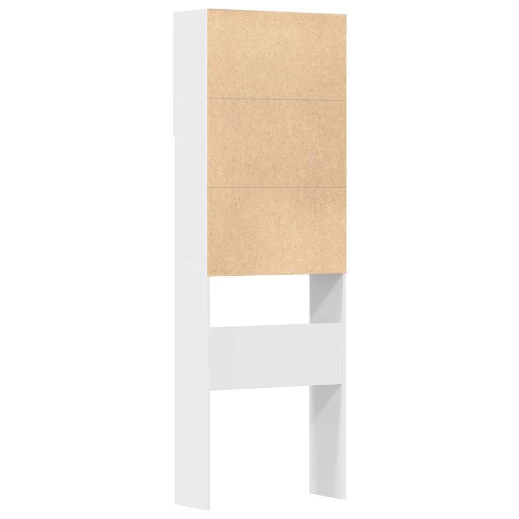 Washing Machine Cabinet 64 cm – Oak Look Laundry Storage with Doors - Image 9