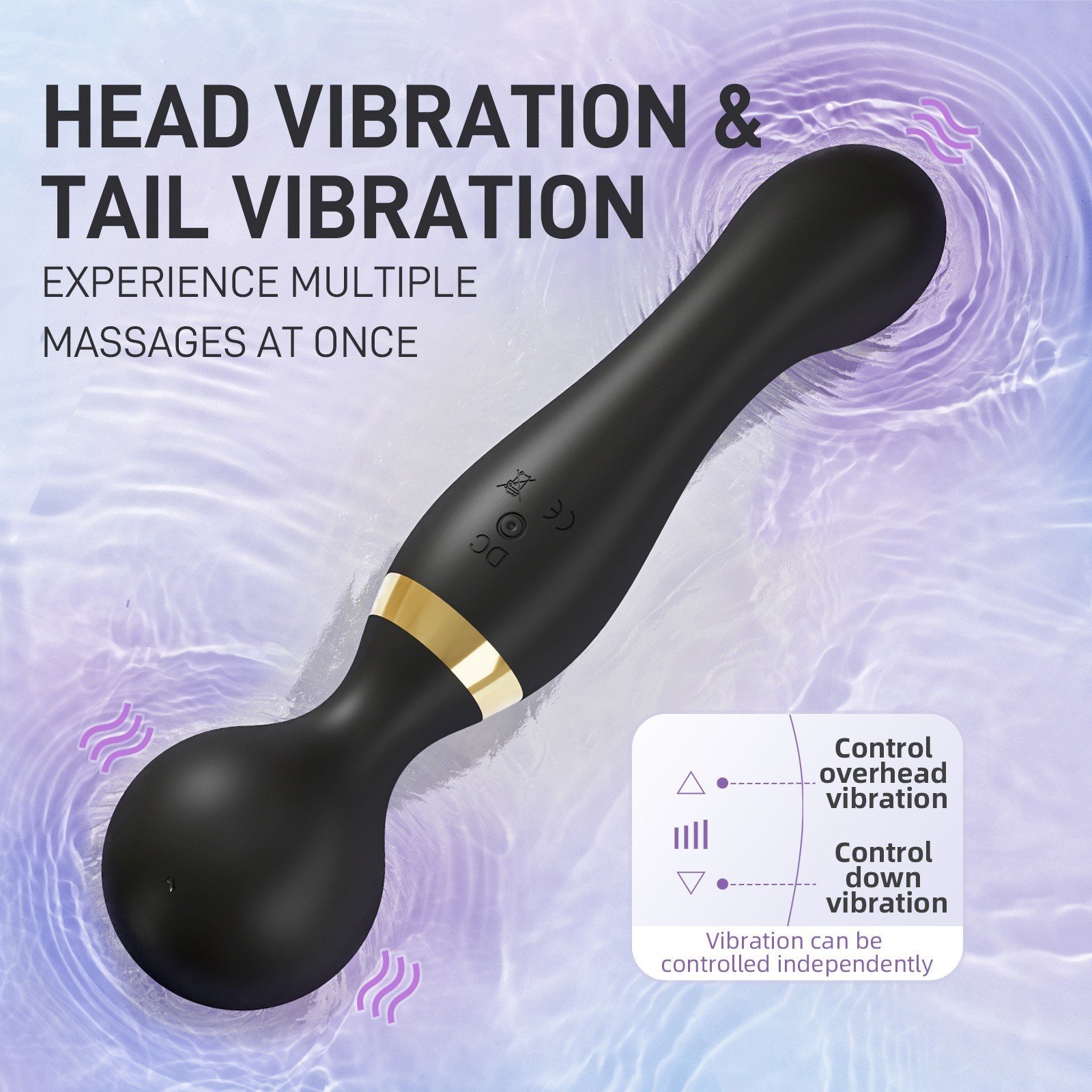 USB Rechargeable Massager Wand – Dual Vibration
