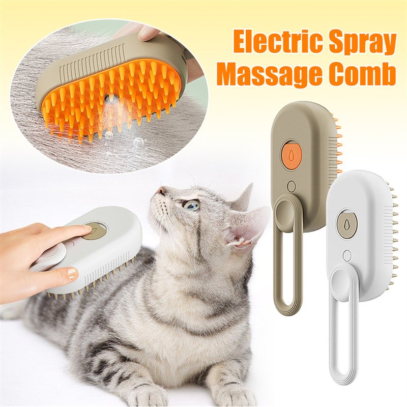 3 In 1 Electric Spray Cat Hair Brushes For Massage Pet Grooming Comb Hair Removal Combs Pet Products