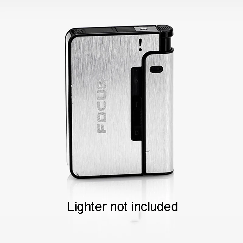 Portable Automatic Cigarette Case Metal Cigarette Holder Box for 8pcs King Size Cigarette,Lighter Not Included,Gift for Men Dad - Image 12