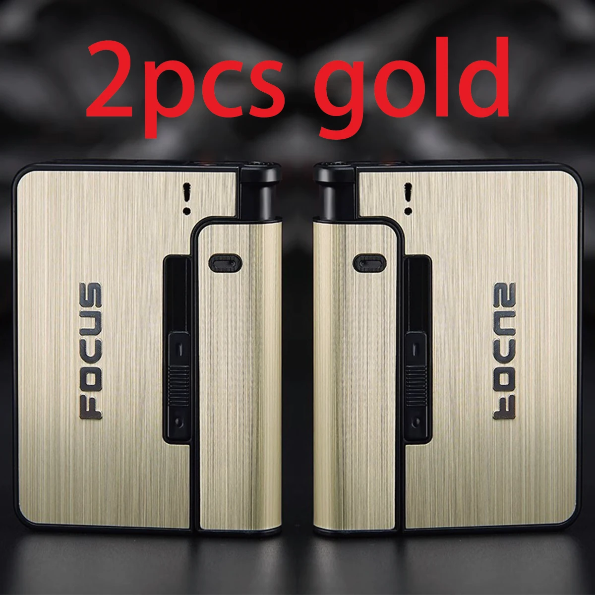 Portable Automatic Cigarette Case Metal Cigarette Holder Box for 8pcs King Size Cigarette,Lighter Not Included,Gift for Men Dad - Image 9