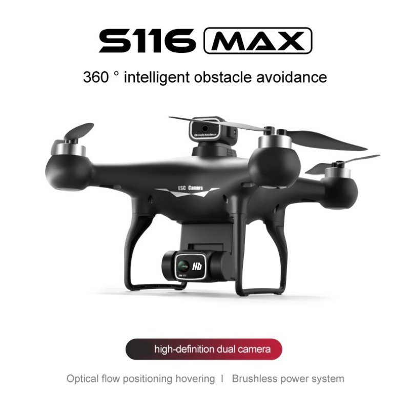 S116 Brushless 4K Dual‑Camera Drone with 360° Obstacle Avoidance & Long Battery Life