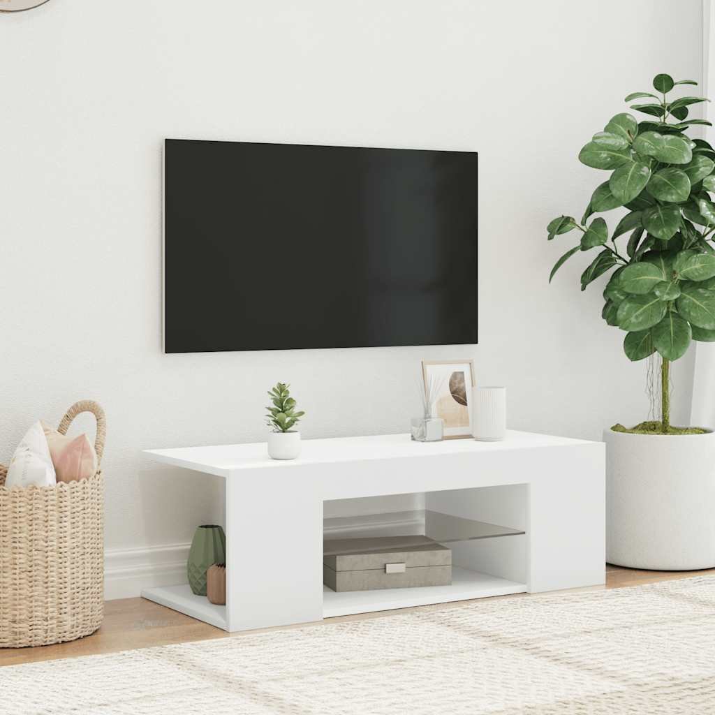 TV‑Lowboard 90 cm mit LED – Modernes TV‑Board aus Holzwerkstoff