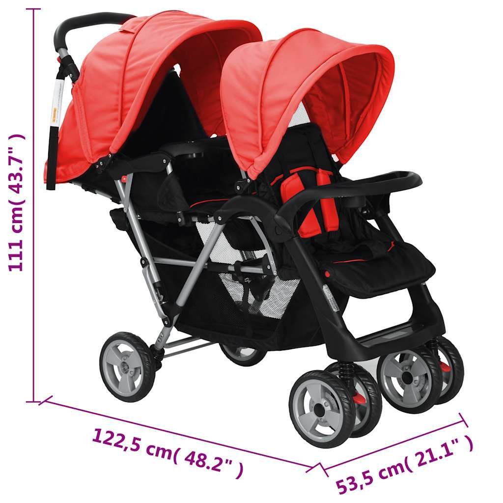 Tandem Stroller for Two Children – Compact & Comfortable - Image 8