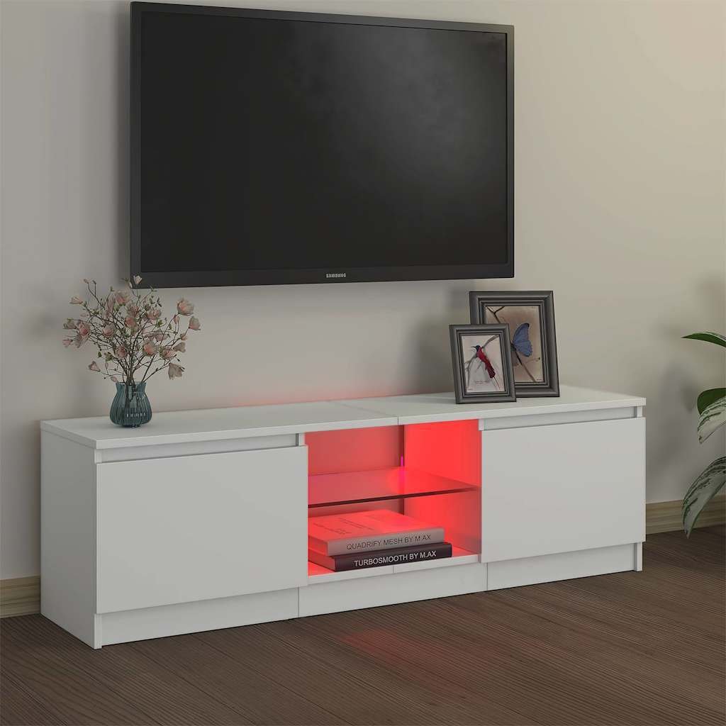 TV‑Lowboard 120 cm, 140 cm mit LED – Modernes TV‑Board aus Holzwerkstoff - Image 8