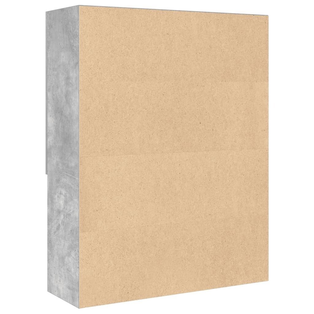 Concrete Grey Washing Machine Cabinet 70.5×25.5×90 cm – Space‑Saving Laundry Storage - Image 3