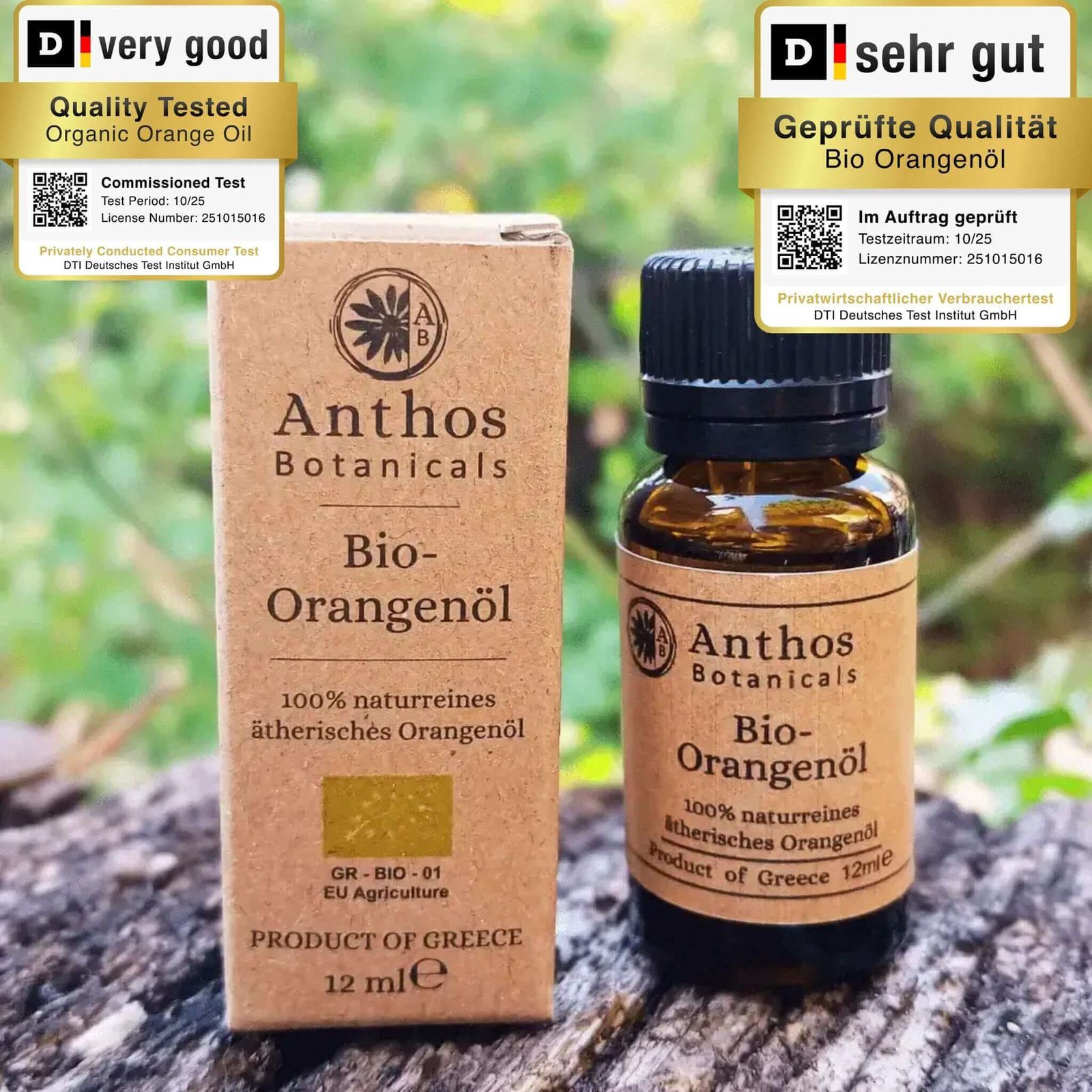 Orangenöl Bio 12 ml – 100 % naturrein | Lebensmittelqualität